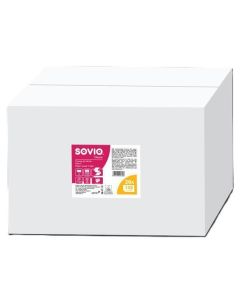 Papírové ručníky, bílá, 2-vrstvé, skládané V, 150 útržků, 21 x 23 cm, SOVIO PP21083