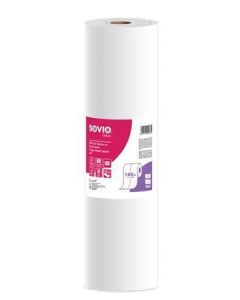Papír na vyšetřovací lůžko, bílá, 2-vrstvý, 59 cm x 100 m, 1 role, SOVIO PP20921