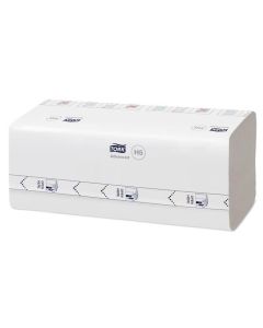 Papírové ručníky "PeakServe", bílá s šedým vzorem listů, 1-vrstvé, systém H5, Advanced, TORK 100589