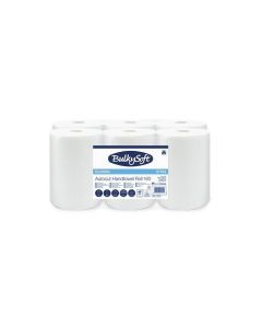 Papírové ručníky "Universal System", bílá, 2-vrstvé, průměr 15,5 cm, 6 rolí, BULKYSOFT 97784.E10