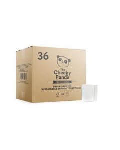 Toaletní papír, bílá, bambusový, 3-vrstvý, malé role, 36 rolí, CHEEKY PANDA LQTOILT36