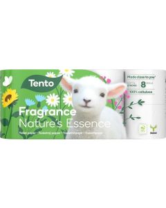 Toaletní papír "Nature`s Essence", 8 rolí, 3-vrstvý, TENTO 233409
