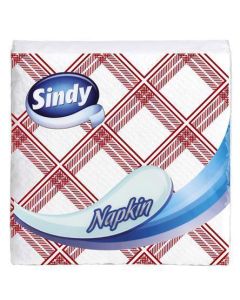 Ubrousky "Sindy", kostkovaný vzor, 45 ks