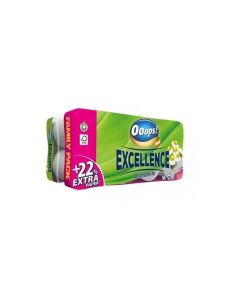 Toaletní papír "Excellence", heřmánek, 3-vrstvý, malé role, 16 rolí, OOOPS KTC30161715