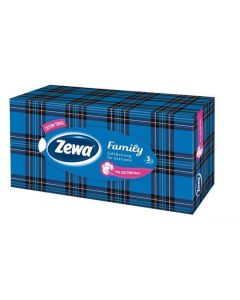 Kapesníky, papírové, v krabici, 3vrstvé, 90 ks, ZEWA "Soft&Strong", bez vůně