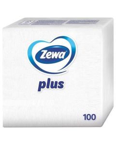 Ubrousky, 100 ks, ZEWA, bílé