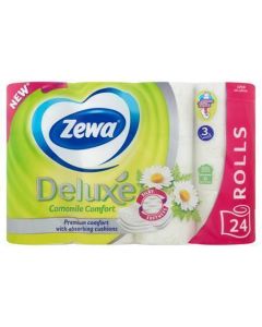 Toaletní papír "Deluxe",  heřmánek, 3vrstvý, 24 rolí, ZEWA 40867
