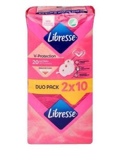 Hygienické vložky, ultra normal, s křidélky, 2x 10 ks, LIBRESSE 5686