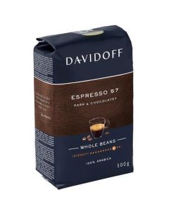 Káva "Espresso 57", pražená, zrnková, 500 g, DAVIDOFF 491538