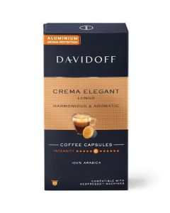 Kávové kapsle "Crema Elegant Lungo", 10 ks, DAVIDOFF 522672