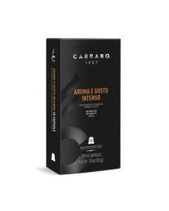 Kávové kapsle "Aroma E Gusto Intenso", kompatibilní s Nespresso, 10 ks, CARRARO CAR043