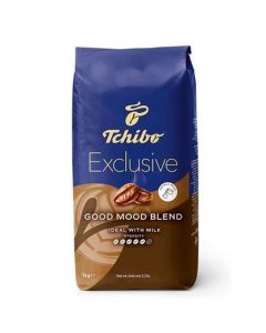 Káva "Exclusive Good Mood Blend", pražená, zrnková, 1000 g, TCHIBO 534496