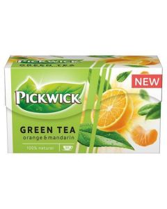 Zelený čaj, pomeranč a mandarinka, 20x 1,5 g, PICKWICK 4060332