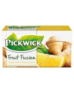 Ovocný čaj "Fruit Fusion", zázvor s citronem, 20x 2 g, PICKWICK 4016680