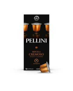 Kávové kapsle "Cremoso", kompatibilní s Nespresso, 10 ks, PELLINI 329920191