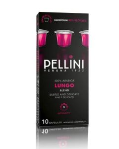 Kávové kapsle "Lungo", kompatibilní s Nespresso, 10 ks, PELLINI 329910191