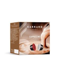 Kávové kapsle "Cappuccino", kompatibilní s Dolce Gusto, 8+8 ks, CARRARO CAR090