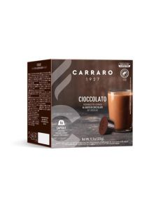 Kakaové kapsle "Cioccolato", kompatibilní s Dolce Gusto, 16 ks, CARRARO CAR091