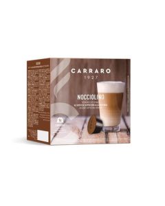 Kávové kapsle "Nocciolino", kompatibilní s Dolce Gusto, 16 ks, CARRARO CAR092