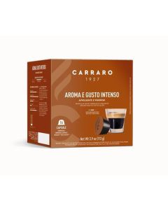 Kávové kapsle "Aroma E Gusto Intenso", kompatibilní s Dolce Gusto, 16 ks, CARRARO CAR101