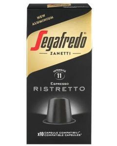 Kávové kapsle "Ristretto", kompatibilní s Nespresso, 10 ks, SEGAFREDO 2603