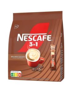 Káva "3in1", hnědý cukr, instantní, 10x16,5 g, NESCAFÉ