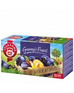Ovocný čaj "Grannys Finest", švestka-vanilka-skořice, 20x 2,5 g, TEEKANNE