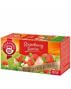 Ovocný čaj "Strawberry Sunrise", jahoda, 20x 2,5 g, TEEKANNE