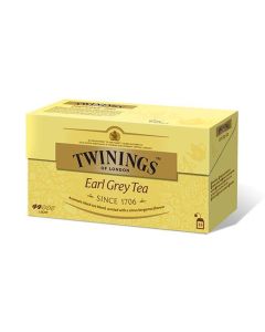 Čaj, černý, 25x2 g, TWININGS "Earl grey"