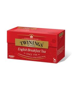 Čaj, černý, 25x2 g, TWININGS "English Breakfast"