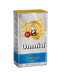 Káva mletá, pražená, vakuově balená, 250 g, DOUWE EGBERTS "Omnia Evening", bez kofeinu