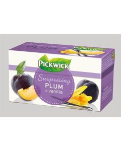 Čaj, ovocný, 20x2 g, PICKWICK, švestka, vanilka, skořice