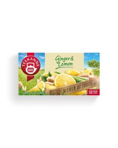 Ovocný čaj "World of Fruits", zázvor-citron, 20x 1,75 g, TEEKANNE