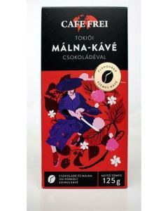 Káva "Tokijská čokoládovo-malinová", pražená, zrnková, 125 g, CAFE FREI