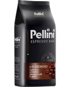 Káva zrnková, pražená, vakuově balené, 1000 g, PELLINI "Cremoso"