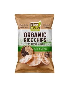 Rýžové chipsy "Bio", chia semínka a quinoa, 25 g, RICE UP