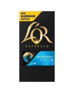 Kávové kapsle "L`OR Decaffeinato", 10 ks, JACOBS DOUWE EGBERTS