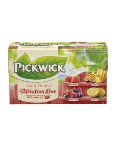 Černý čaj "Variation", jahoda, tropické ovoce, lesní ovoce, citron, 20x 1,5 g, PICKWICK 4061438