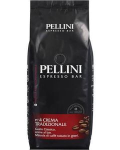 Káva "Crema Tradizionale", pražená, zrnková, 1000 g, PELLINI