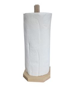 Držák na papírové utěrky, dřevěný, stojatý, 30 cm