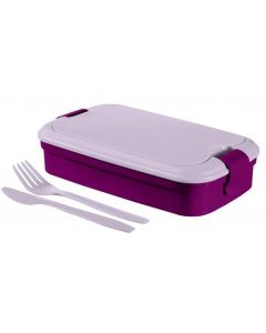 Box na jídlo "Grand Chef", fialová, 1,2 l, s příborem, CURVER  225059