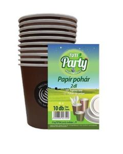 Papírový kelímek "Tuti Party", 2 dl, 10 ks, TUTTI