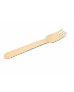 Vidlička, jednorázová, dřevo, 16 cm, 100 ks, SM-CS-14927