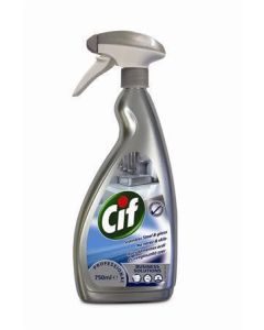 Čisticí prostředek na nerezavějicí ocel a sklo, 750 ml, CIF