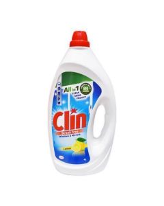 Čistící prostředek na sklo, citron, náplň, 4 l, CLIN 13535