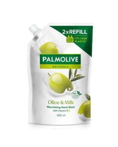 Tekuté mýdlo "Olive and milk", náhradní náplň, 0,5 l, PALMOLIVE 17606