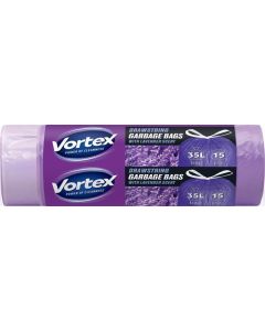 Pytle na odpadky s vůní levandule, zatahovací, 35 l, 15 ks, HDPE, VORTEX MSZ3515VORTEXSCENTLA