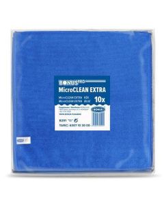 Utěrka "MicroCLEAN Extra", modrá, univerzální, 10 ks, 40 x 40 cm, BONUS B291