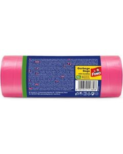 Pytle na odpadky "Premium handles Aromatic", růžová, s vůní bílých květů, 70 l, 15 ks, FINO