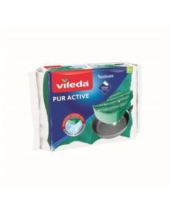 Čistící houba, 2ks, VILEDA "Pure Active"